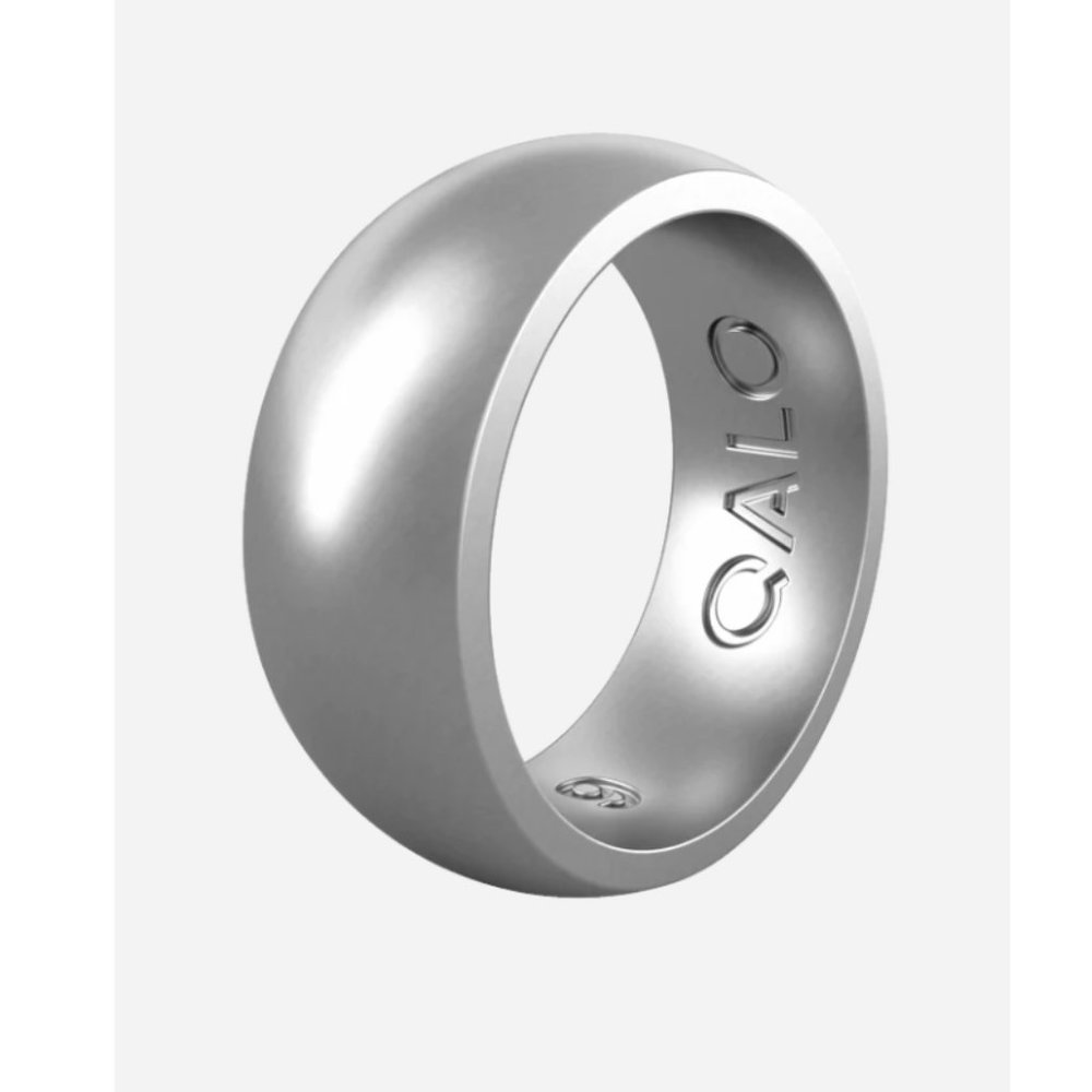 MEN'S METALLIC CLASSIC SILICONE RING